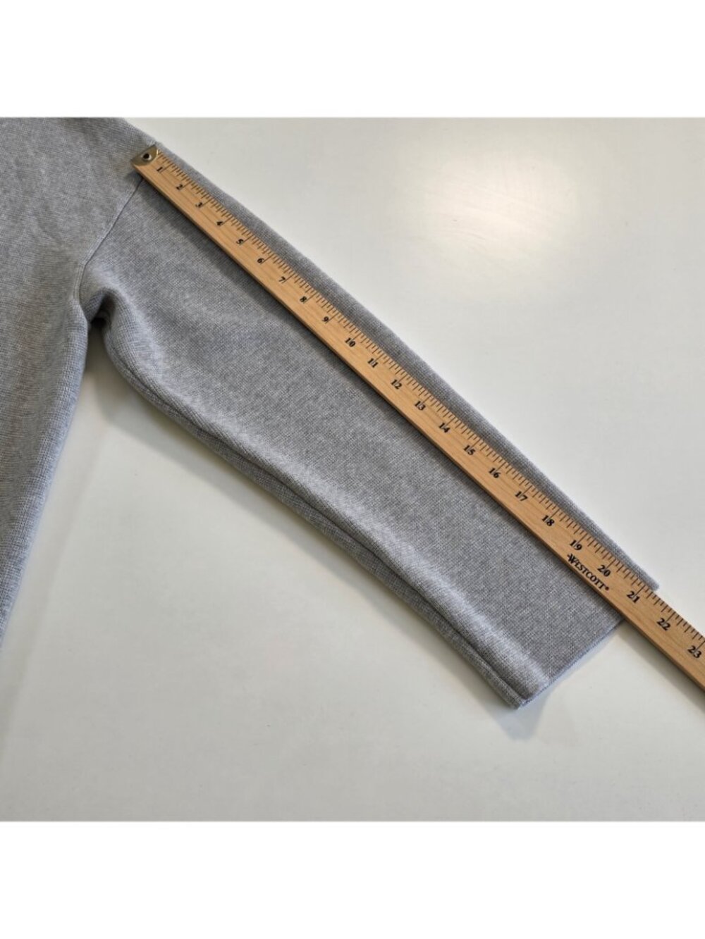Talbots Women XL Grey Knit Sweater Blazer Coatigan Single Button Pocket Cardigan - Picture 7 of 16
